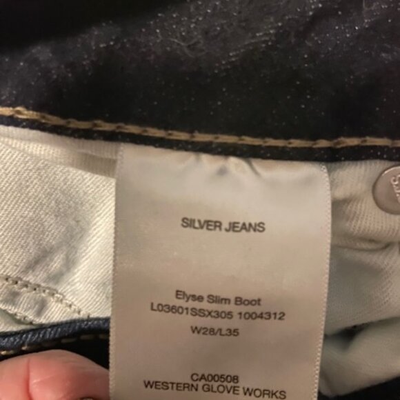 Ladies Silver Brand Elyse Slim Boot Cut Jeans - Picture 2 of 3